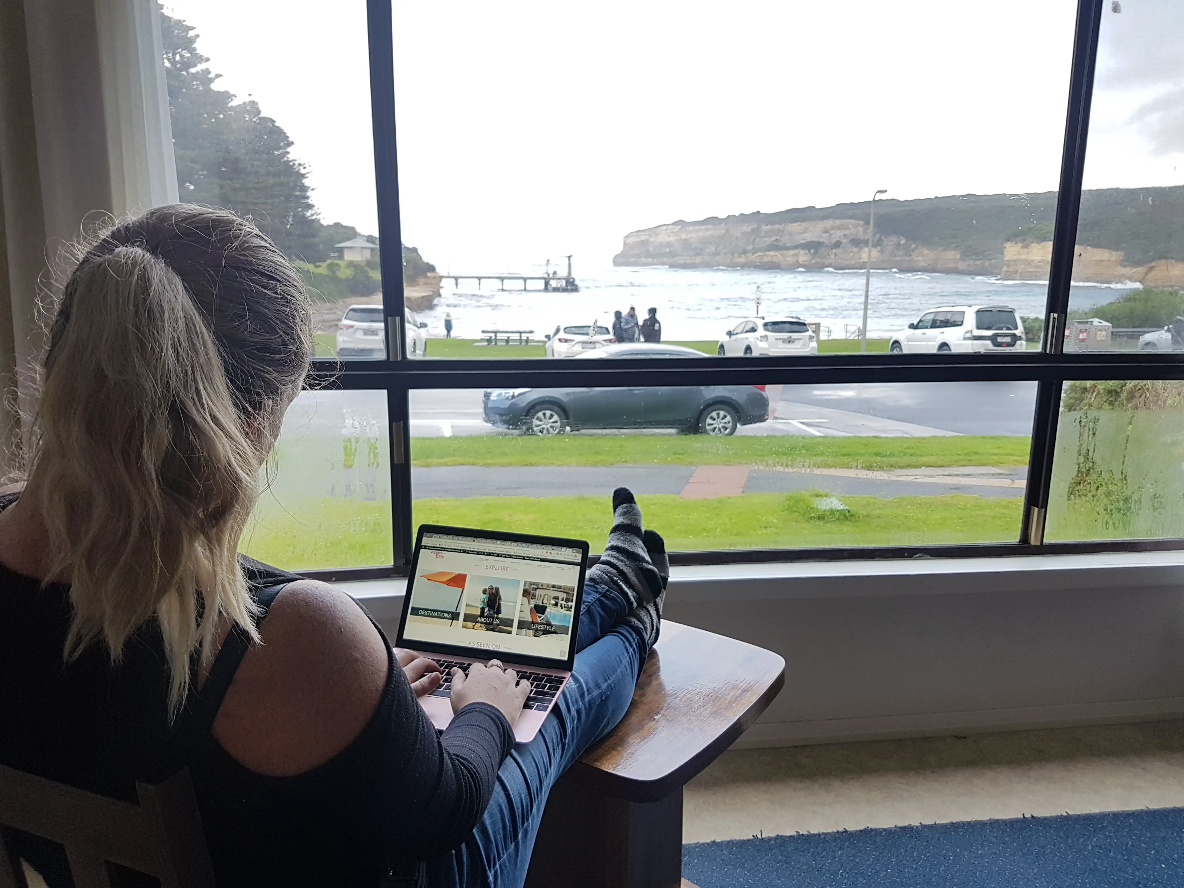 working with a view