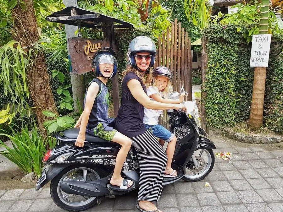 Bali With Kids: Scooter rides