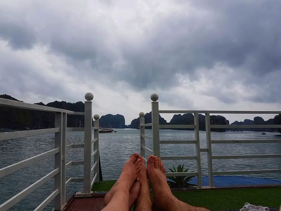 Halong Bay cruise feet views