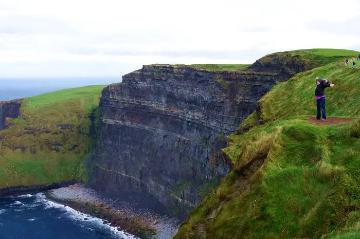 Visiting Killarney National Park by car - cliffs of mohor