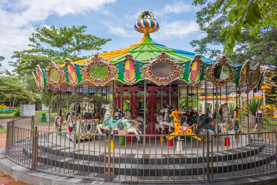 Bali Safari Park carousel ride