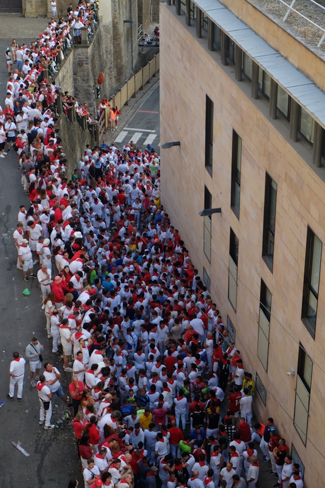 My Kids Running With The Bulls in Pamplona Spain | San Fermín Txikito September Story