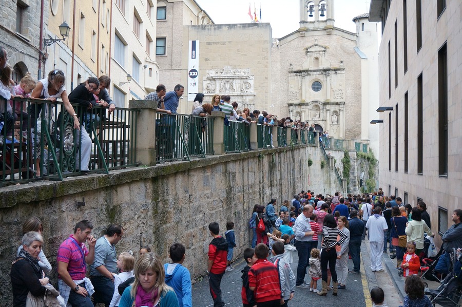 My Kids Running With The Bulls in Pamplona Spain | San Fermín Txikito September Story