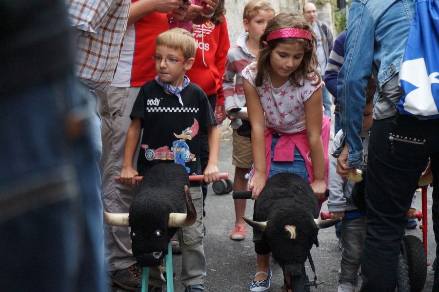 My Kids Running With The Bulls in Pamplona Spain | San Fermín Txikito September Story