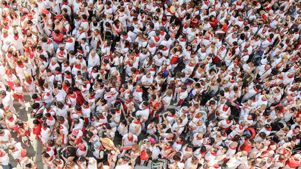 My Kids Running With The Bulls in Pamplona Spain | San Fermín Txikito 