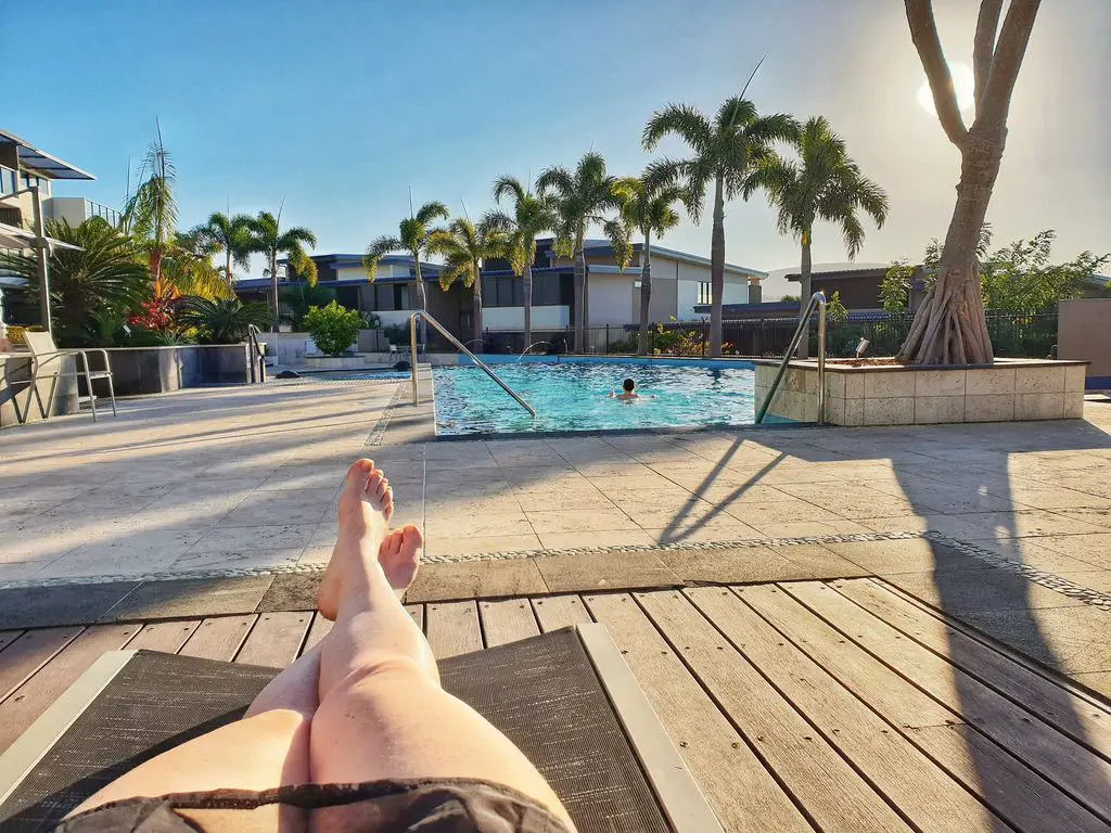 Whitsundays family vacation - pool time