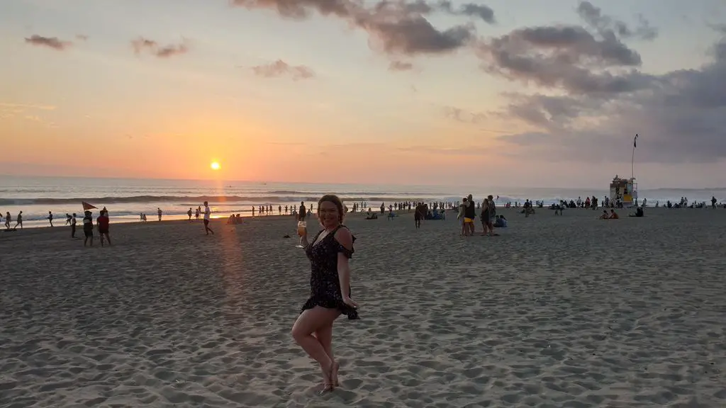 Kids Fit On Vacation - sunset walks in Seminyak