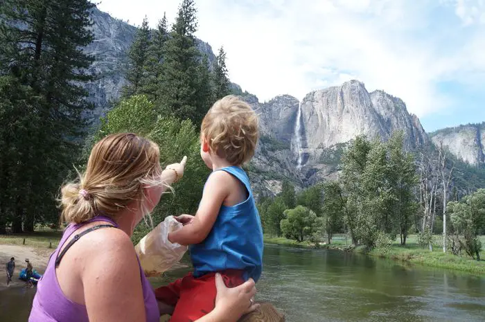 First Visit To Yosemite - lower falls