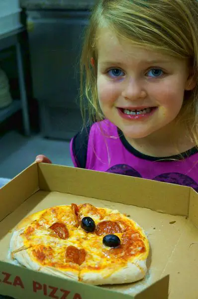Kid's Vacation Food - pizza