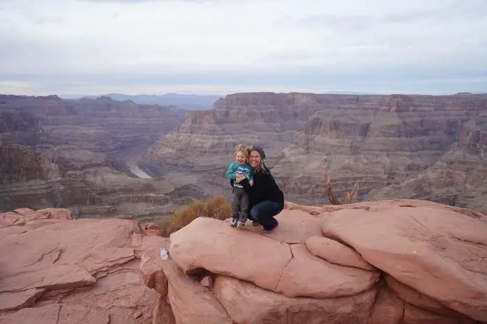 Grand Canyon Day Trip - Son at grand canyon