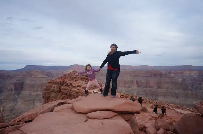 Grand Canyon Day Trip - kids at Grand Canyon
