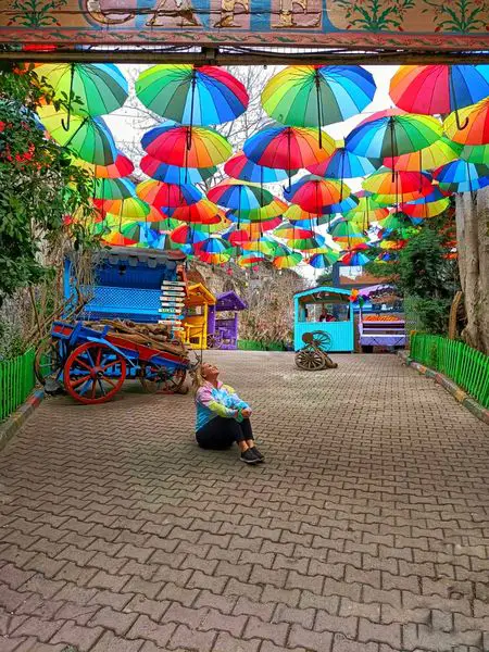 Fener Balat local guide umbrellas