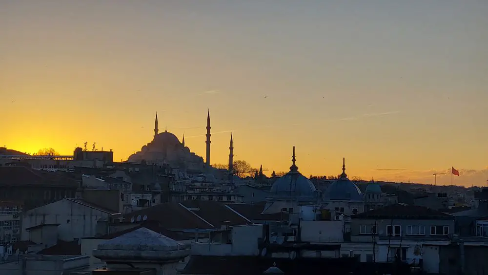 Turkish Brunch at Ciragan Palace Istanbul rooftop views