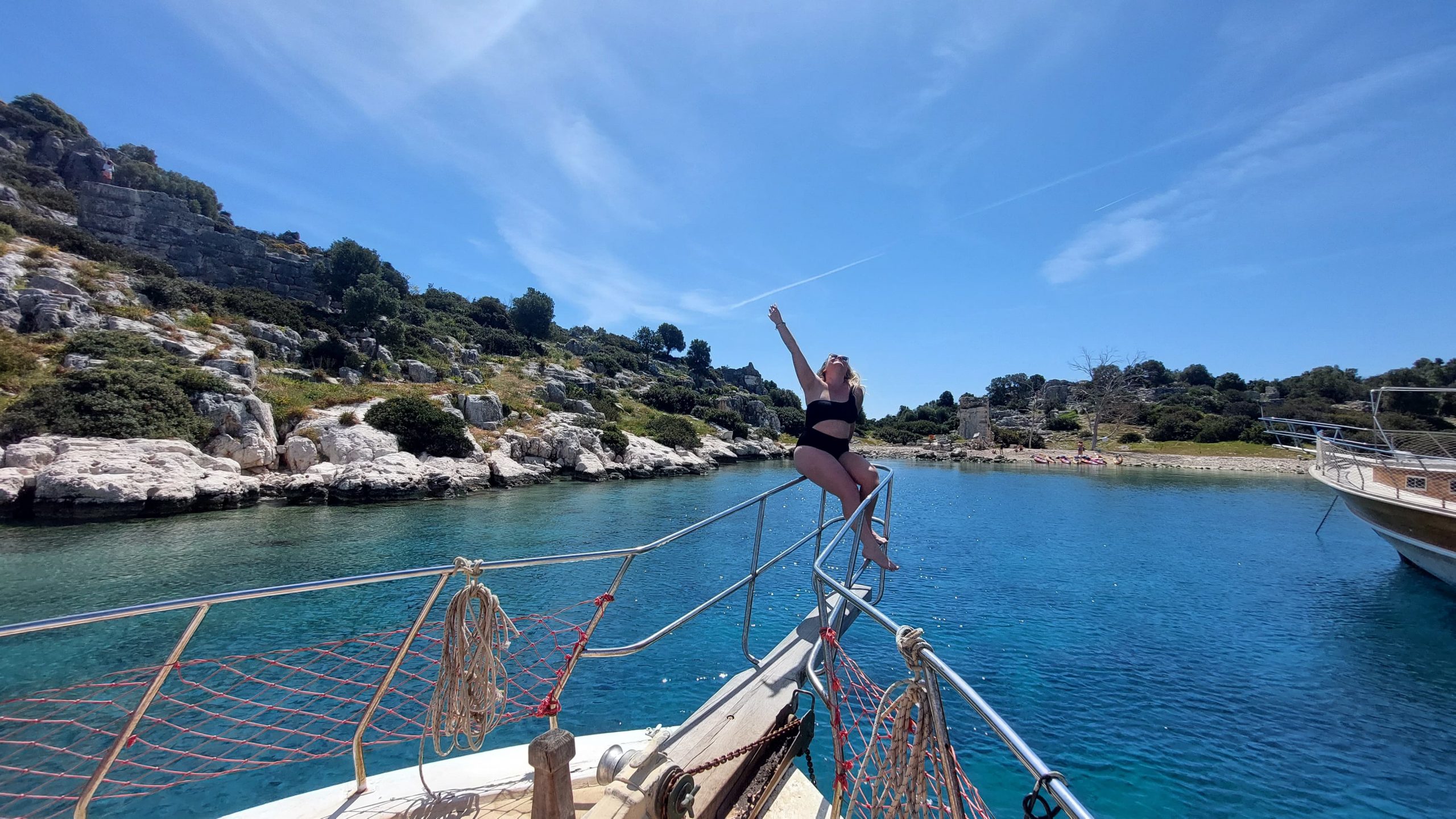 Professional travel blogger kekova boat trip