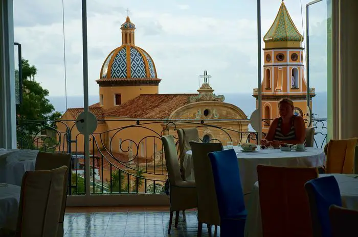 Hotel Margherita, Praiano dining