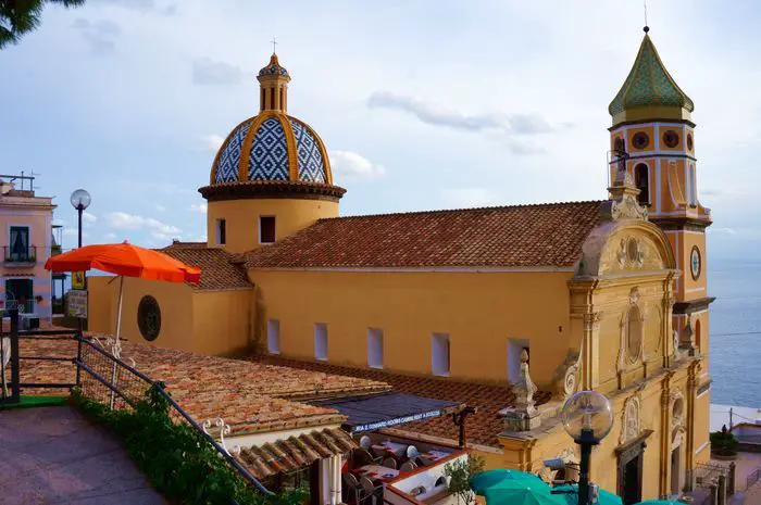 Positano vs Praiano - Praiano church