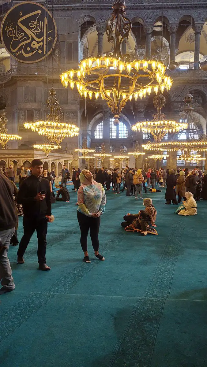 christian in mosque