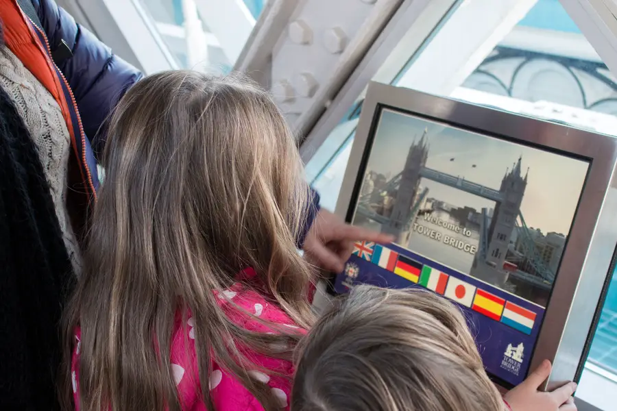 London with kids tower bridge 