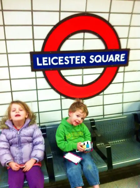London With Kids - tube station