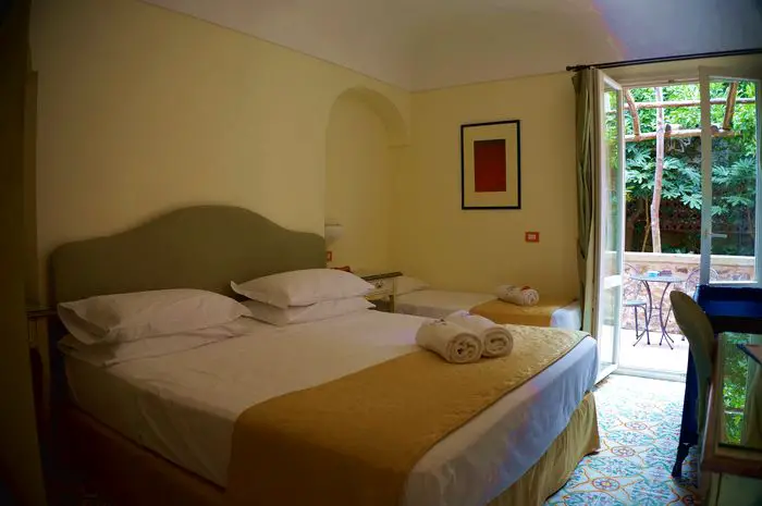 beds at Hotel Margherita, Praiano