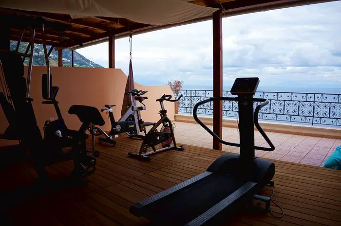 gym at Hotel Margherita, Praiano