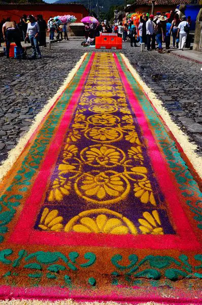 Semana Santa Antigua Guatemala Sawdust carpet