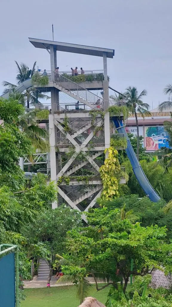 Asia’s #1 Water Park: Waterbom Bali slide tower