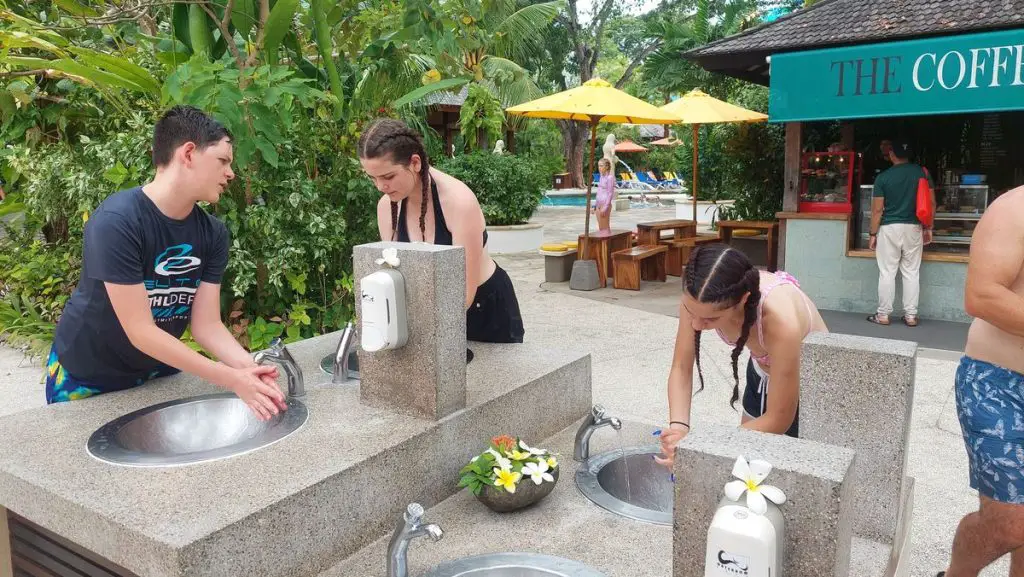 Asia’s #1 Water Park: Waterbom Bali hand wash