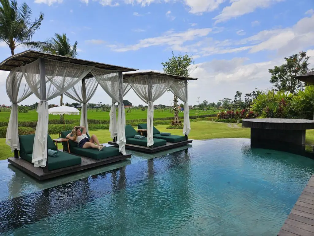 Gdas Bali Ubud Luxury Accommodation - relaxing cabanas