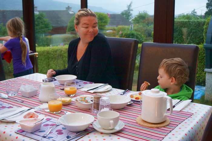 12 day Ireland Road Trip B&B Breakfast