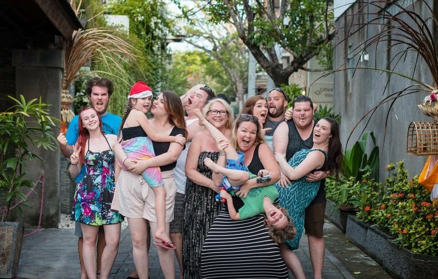Generational family Bali visit 