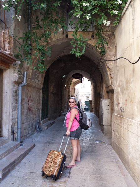 Old city streets of Nazareth leading from Mary’s Well to Fauzi Azar Inn