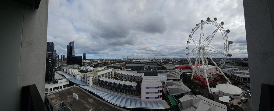 Nesuto Docklands Review: Balcony views