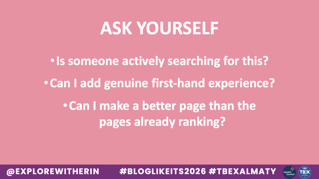 Blogging in 2026: Blogging questions